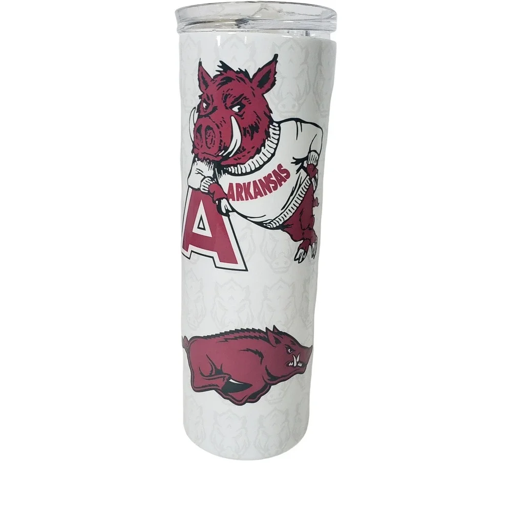 Hogg Outfitters Arkansas Razorbacks 20oz Skinny Tumbler Insulated Travel Cup